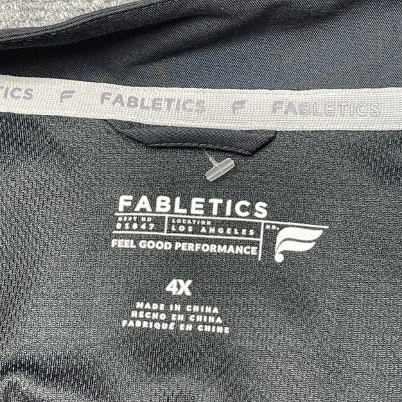 Fabletics Mens Jacket Size 4XL Black Full Zip - Picture 3 of 9